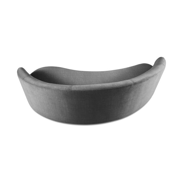 Canapea asimetrică din catifea Mazzini Sofas Debbie, colț dreapta, gri-image-3