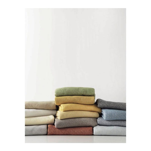 Pled din amestec de bumbac Euromant Ruby, 140 x 180 cm, verde măslină-image-1