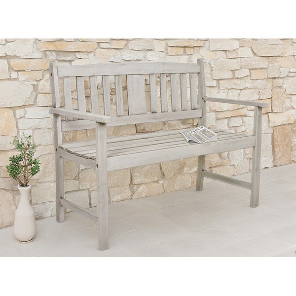 Bancă de grădină gri din lemn masiv Stirling – Garden Pleasure-image-1