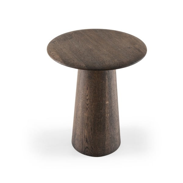 Măsuță auxiliară rotundă din lemn de stejar ø 40 cm Mushroom – Gazzda-image-3