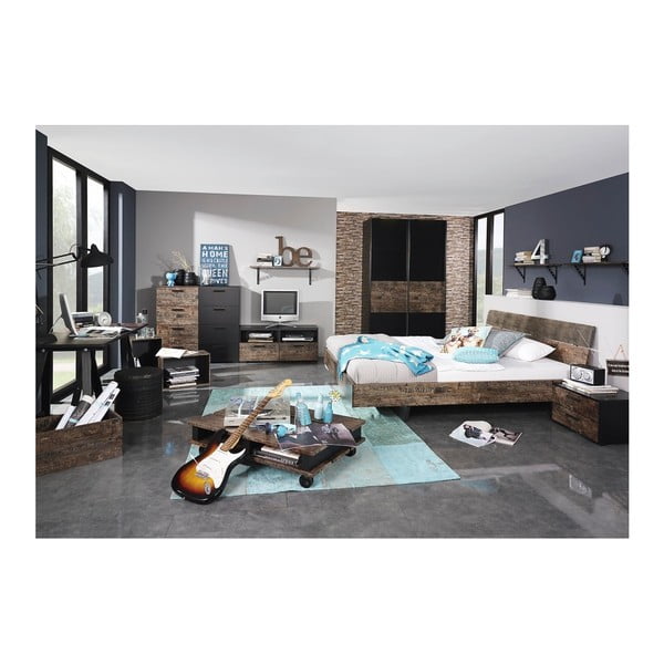 Noptieră cu 3 sertare Rauch Sumatra-image-2