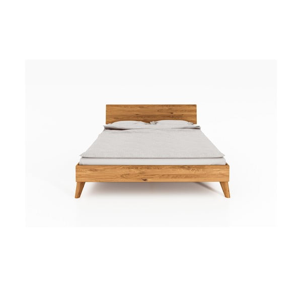 Pat dublu din lemn de stejar 200x200 cm Greg 1 - The Beds-image-2