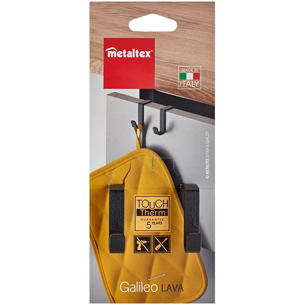 Cârlig dublu suspendat Metaltex Galileo Lava, negru-image-3