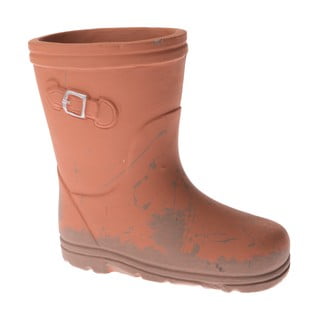 Decorațiune din beton Dakls Boot, portocaliu teracotă