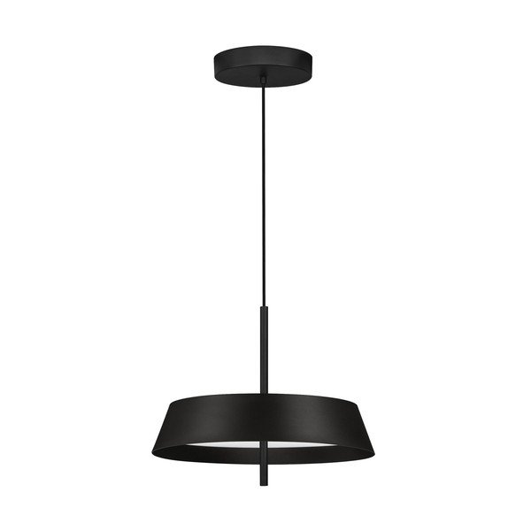 Lustră negru-mat LED cu intensitate reglabilă din aluminiu ø 45 cm Velio – Nova Luce
