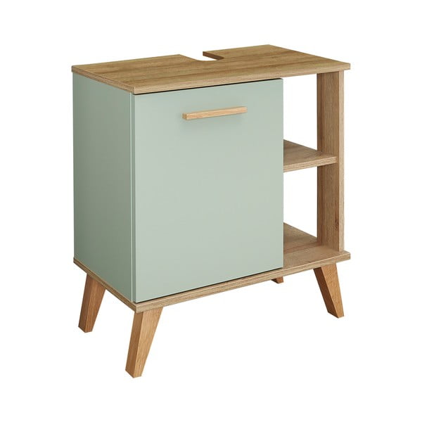 Dulap verde sub chiuvetăcu aspect de lemn de stejar 61x65 cm Set 923 - Pelipal-image-2