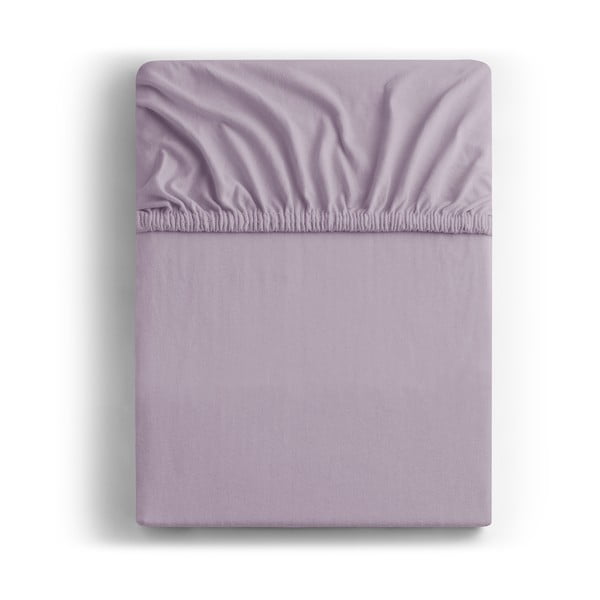 Cearșaf de pat DecoKing Amber Collection, 140-160 x 200 cm, violet