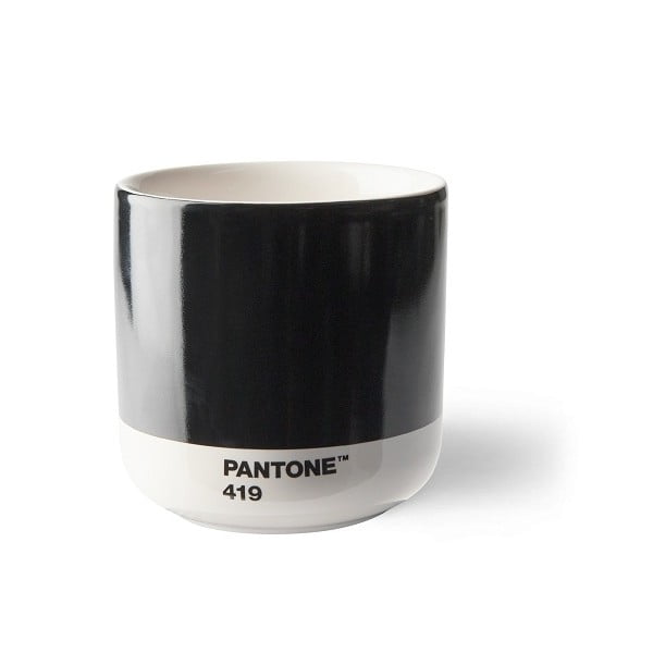 Cană neagră din ceramică 175 ml Cortado Black 419 – Pantone