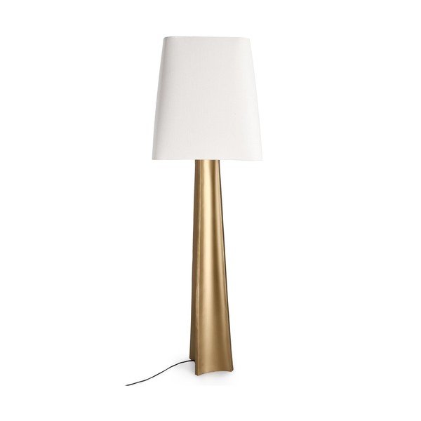 Lampadar auriu cu abajur textil (înălțime 151 cm) Tripura – Bizzotto