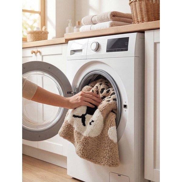 Covor pentru copii maro deschis lavabil/țesut manual din bumbac 93x120 cm Snuggle Bea – Hanse Home-image-4