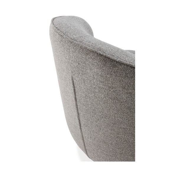 Fotoliu gri deschis pivotant Edna – MOME-image-4
