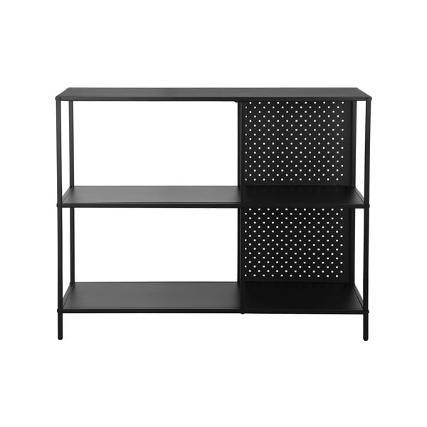 Bibliotecă neagră din metal 100x80 cm Charleston – Støraa