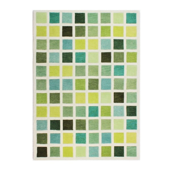 Covor Flair Rugs Illusion Abstract Blocks, 120 x 170 cm, verde