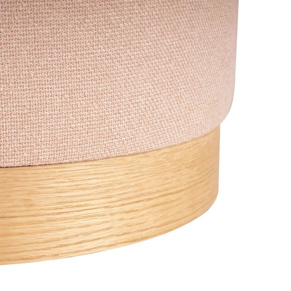 Puf sømcasa Angus, roz-image-2