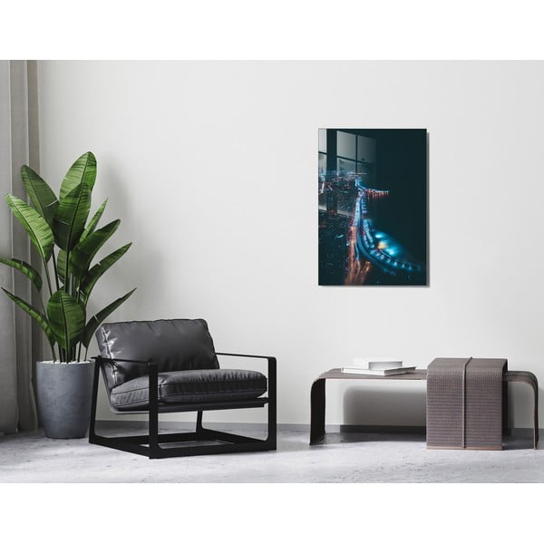 Tablou din sticlă 50x70 cm Night Way – Wallity-image-2