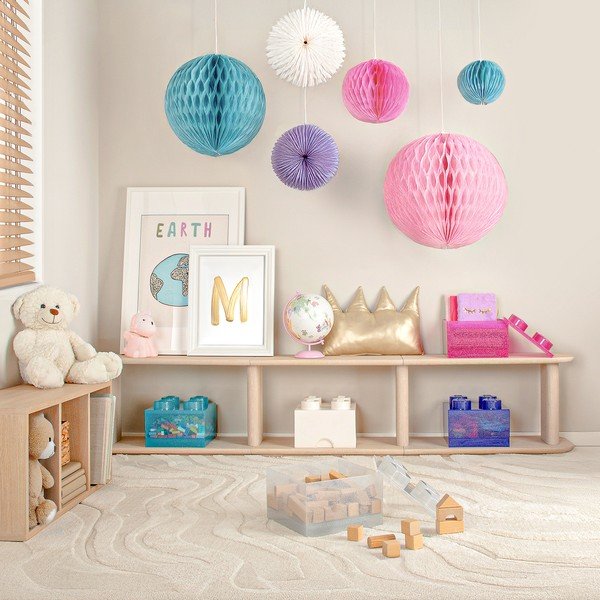 Cutie de depozitare pentru copii albastru-deschis din plastic 25x25x18 cm – LEGO®-image-1