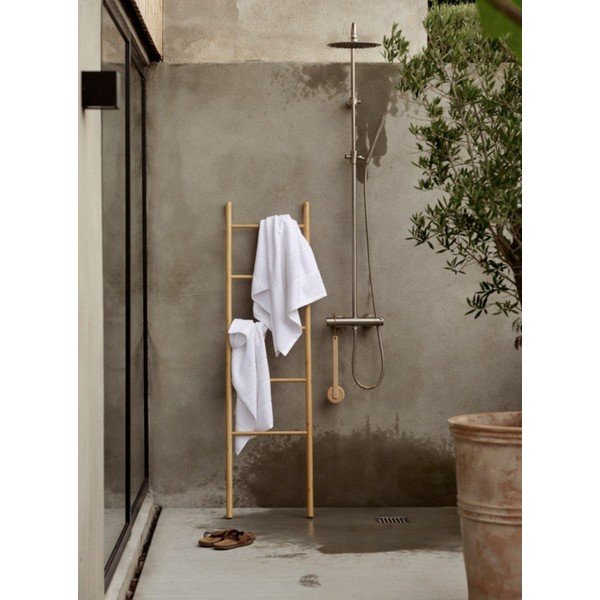 Prosop alb din bumbac din frotir 50x100 cm Sauna – Zone-image-1