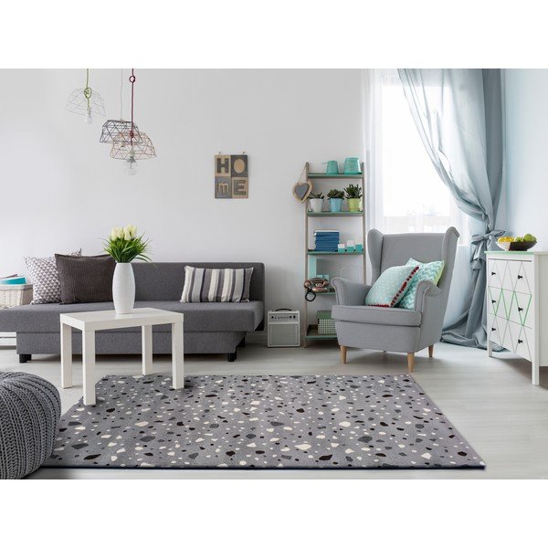 Covor Universal Adra Punto, 57 x 110 cm, gri-image-1