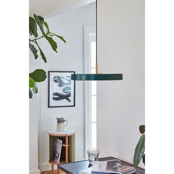 Lustră verde-închis LED cu abajur din metal ø 31 cm Asteria Mini – UMAGE-image-4