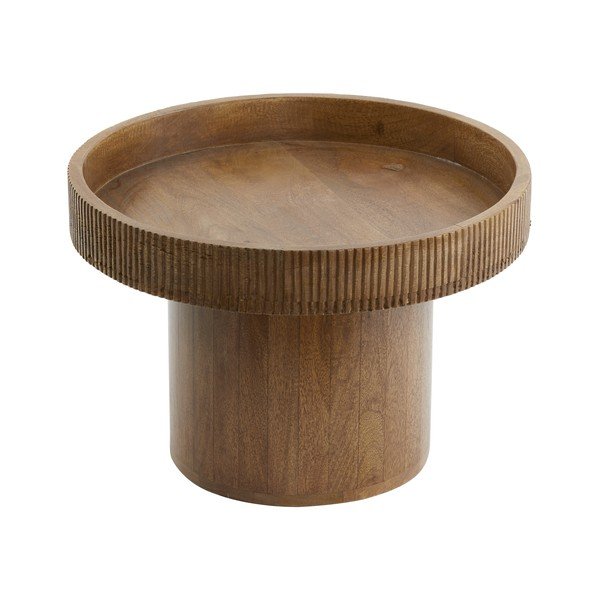 Măsuță auxiliară rotundă din lemn de mango ø 50 cm Kalomo – Light & Living-image-3