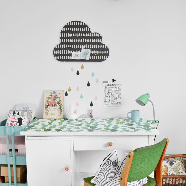 Avizier autoadeziv Dekornik Black Cloud With Pastel Drops-image-4
