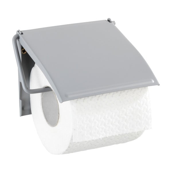 Suport de perete pentru hârtie toaletă Wenko Cover, gri