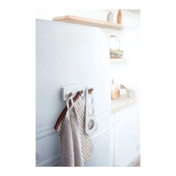 Suport pentru ustensile bucătărie YAMAZAKI Trio, alb-image-1