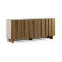 Comodă crem/în culoare naturală din lemn de pin 180x78x43 cm Marlo – Marckeric