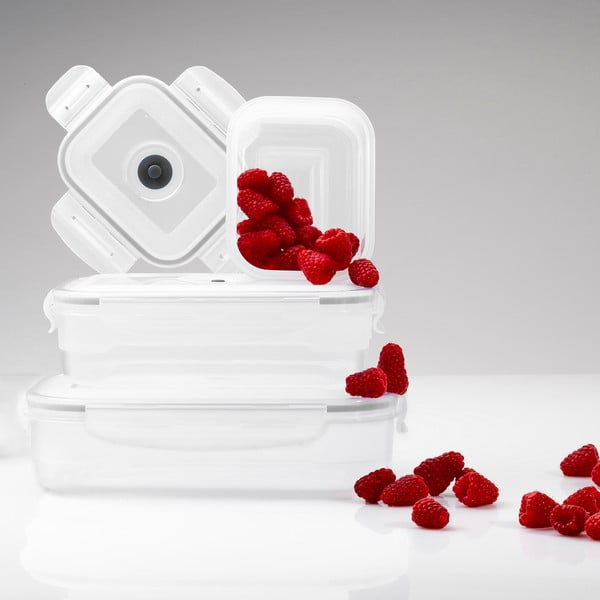 Set 3 recipiente pentru stocare alimente și pompă cu vacuum Compactor Food Saver-image-4