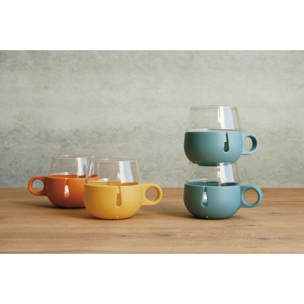 Cană Kinto Tulip, galbenă-image-1