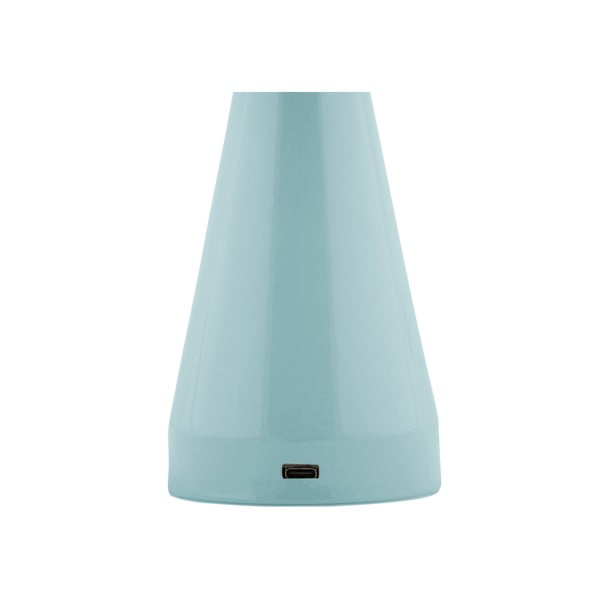 Veioză albastru-deschis LED cu intensitate reglabilă cu abajur din metal (înălțime 20,5 cm) Rachel – Leitmotiv-image-2