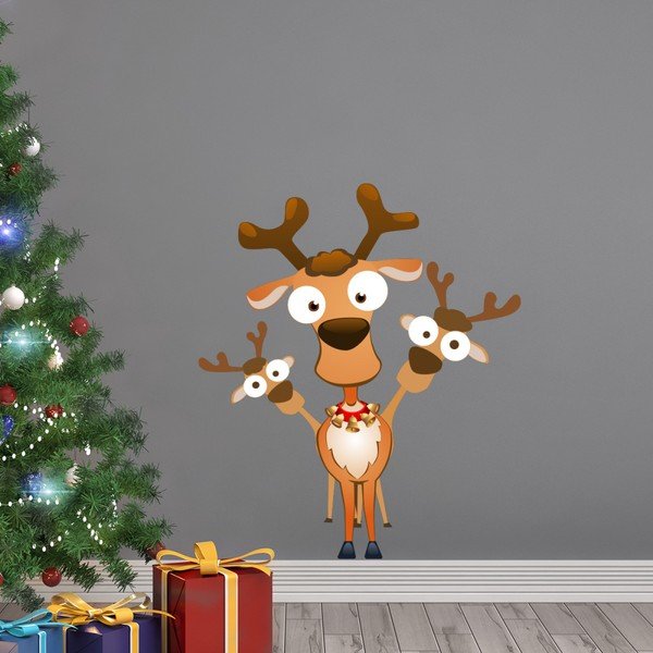 Autocolant de Crăciun Ambiance Christmas Reindeer-image-1