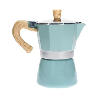 Cafetieră Mocca Brandani Tiffany, albastru, pentru 3 cești