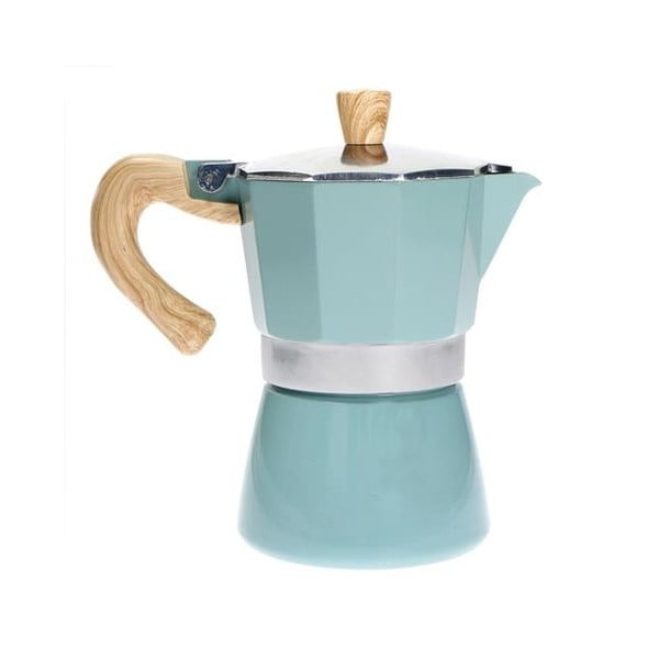 Cafetieră Mocca Brandani Tiffany, albastru, pentru 3 cești