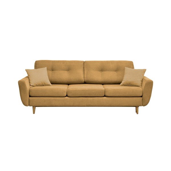 Canapea extensibilă Mazzini Sofas Rose, galben-image-4