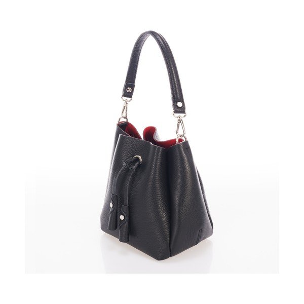 Geantă neagră din piele Giorgio Costa Acca-image-2