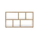 Bibliotecă albă/în culoare naturală 150x83 cm Berlin – TemaHome