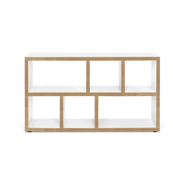 Bibliotecă albă/în culoare naturală 150x83 cm Berlin – TemaHome