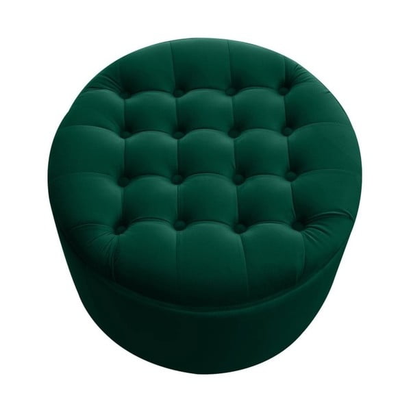 Taburet cu spațiu de depozitare JohnsonStyle Estrid French Velvet, ⌀ 52 cm, verde închis-image-3