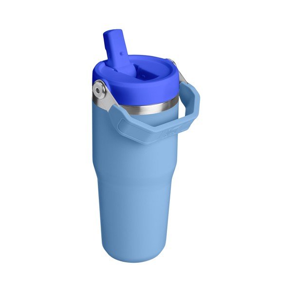 Termos albastru din oțel inoxidabil 410 ml IceFlow™ Flip Straw 2.0 Tumbler Blue Sky – Stanley-image-1