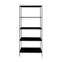 Bibliotecă neagră din metal 80x170x36 cm Vita – House Nordic