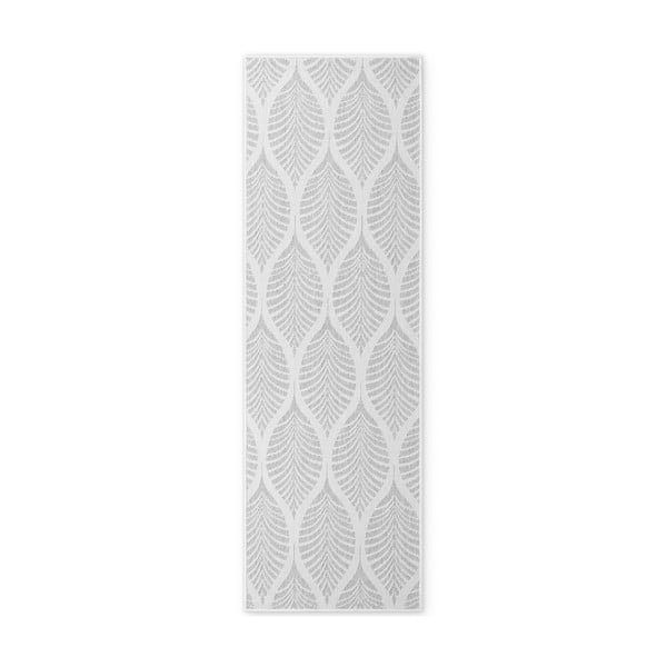 Covor tip traversă pentru interior și exterior gri/fildeș 80x250 cm Duet Liora – NORTHRUGS