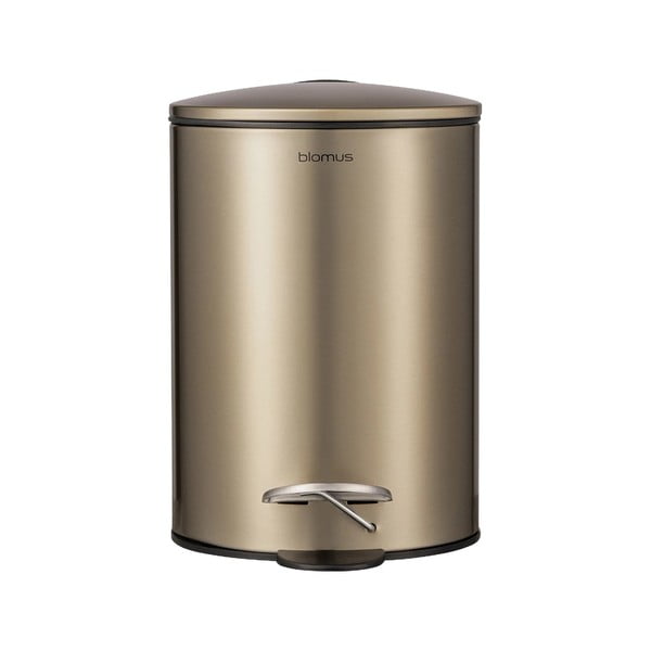 Coș de gunoi în culoarea bronz cu pedală din oțel 3 l Tubo – Blomus