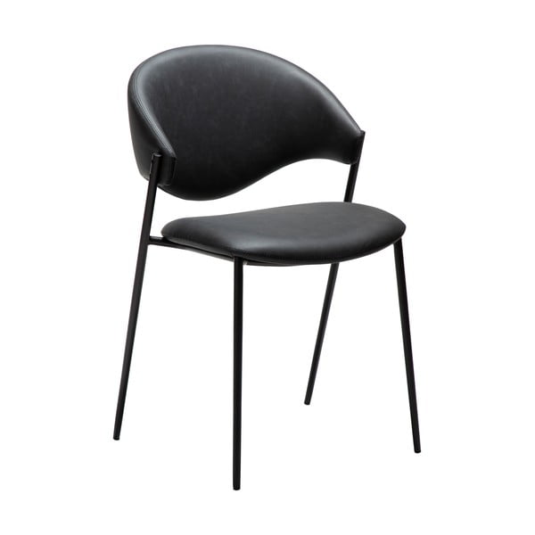 Scaun de dining negru din imitație de piele Zone – DAN-FORM Denmark