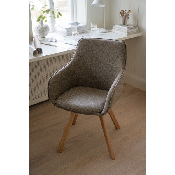 Set de scaune de sufragerie bej 2 buc. tapițat Alison – Rowico-image-2