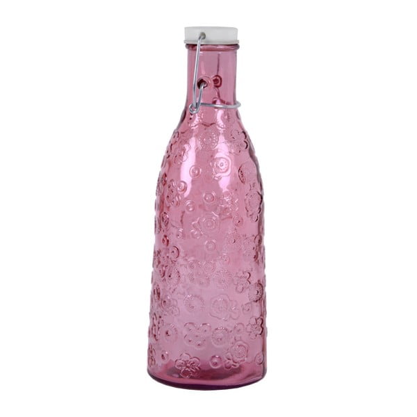 Sticlă Ego Dekor Flora, 950 ml, roz
