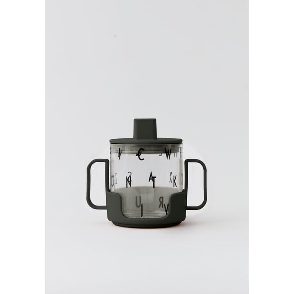 Mânere pentru cană copii Design Letters, negru-image-1