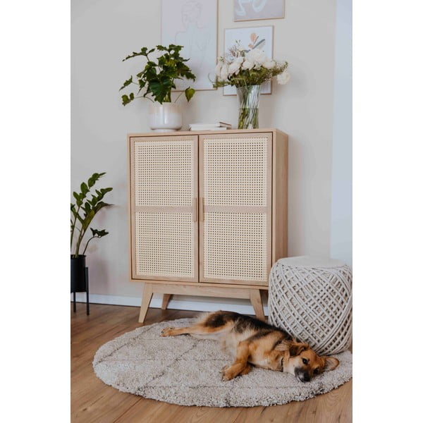 Dulap în culoare naturală cu aspect de lemn de stejar 87x110 cm Bridget – Støraa-image-4