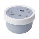 Cutie de gustări pentru copii albă/albastru-deschis din plastic Sailors Bay by Little Dutch – Mepal