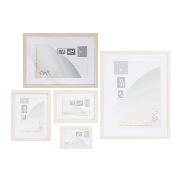 Ramă foto în culoare naturală de agățat 32x42 cm Sencillo – Casa Selección-image-2